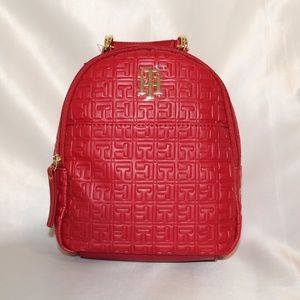 TOMMY HILFIGER Small Backpack Red with Engraving